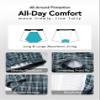 TIICHOO Incontinence Underwear for Men Washable Reusable Regular Absorbency Urinary Leakproof Boxer Shorts with Fly 2 Pack (Large, 2 Green Plaid) view 4