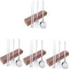 4 Sets Fork Spoon Chopsticks Serving Utensils Stainless Steel Stainless Steel Set Travel Cutlery Spoons Tableware Set Camping Utensil Abs Pink Spoon Fork Chopstick Rest view 1