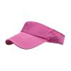 Women Men Breathable Visors Hats Adjustable Empty Top Baseball Cap Solid Colours Outdoor Sports Beach Sun Hat (Hot Pink, One Size) view 1