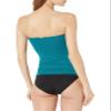 Anne Cole Women's Twist-Front Shirred Bandeau Tankini Swim Top, Deep Sea Blue, X-Small view 2