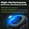 ZOHAN 035 Upgraded Bluetooth 5.4 Electronic Shooting Ear Protection Earmuffs with Gel Ear Pads, Noise Canceling & Sound Amplification, NRR 22dB for Shooting Range & Hunting (Green) view 4