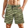 Asparagus Pattern Men's Swim Trunks Beach Shorts Pocket Board Pant with Compression Liner view 1