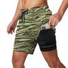 Asparagus Pattern Men's Swim Trunks Beach Shorts Pocket Board Pant with Compression Liner view 2