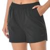 BASSDASH Womens 5 Fishing Hiking Quick Dry Cargo Shorts with Zipper Pockets UPF 50+ Water Resistant Summer Casual Shorts Dark Grey view 1