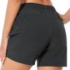 BASSDASH Womens 5 Fishing Hiking Quick Dry Cargo Shorts with Zipper Pockets UPF 50+ Water Resistant Summer Casual Shorts Dark Grey view 2
