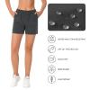 BASSDASH Womens 5 Fishing Hiking Quick Dry Cargo Shorts with Zipper Pockets UPF 50+ Water Resistant Summer Casual Shorts Dark Grey view 3