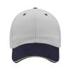 Colour Blocking Baseball Cap for Mens Womens Outdoor Sports Sun Hats Sunscreen Adjustable Tennis Cap Beach Cap (White, One Size) view 1