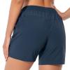 BASSDASH Womens 5 Fishing Hiking Quick Dry Cargo Shorts with Zipper Pockets UPF 50+ Water Resistant Summer Casual Shorts Dark Blue view 2
