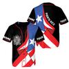 ThuhaTree Store Personalized Name & Number Sports Puerto Rico AOP Baseball Jersey Unisex XS-5XL, Crop Top Baseball Jersey XS-XL (Style 19) view 1