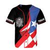 ThuhaTree Store Personalized Name & Number Sports Puerto Rico AOP Baseball Jersey Unisex XS-5XL, Crop Top Baseball Jersey XS-XL (Style 19) view 2