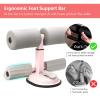 Sit Up Bar Self Suction Sit-up Assistant, Abdominal Exercise Stand Ankle Support Trainer Workout Equipment for Home Gym Fitness-White view 3