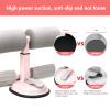 Sit Up Bar Self Suction Sit-up Assistant, Abdominal Exercise Stand Ankle Support Trainer Workout Equipment for Home Gym Fitness-White view 4