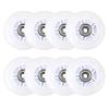JHKJ Inline Skate Wheels 64mm/ 70mm Luminous Inline Skates Replacement Wheels with Bearings for Indoor/Outdoor 8-Pack,White,70mm view 1