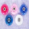 JHKJ Inline Skate Wheels 64mm/ 70mm Luminous Inline Skates Replacement Wheels with Bearings for Indoor/Outdoor 8-Pack,White,70mm view 4