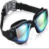 DABEDE Swim Goggles,Silver-Plated Swimming Goggles,Waterproof Anti-Fog HD Adult Swimming Glasses Professional Swimming Glasses (Color : Black) view 2