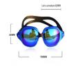 DABEDE Swimming Goggles, HD Electroplating Swimming Goggles with Silicone Mirror Ring & Adjustable Headband, for Adult Men, Women, Teenagers (Color : Yellow) view 2