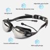 DABEDE Swim Goggles for Adults Men Women Youth, Ergonomic Anti Fog Swimming Glasses with Silicone Lens Strap & Adjustable Mirror Buckle, for Outdoor Swimming view 3