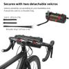 Rhinowalk Bike Waterproof Handlebar Bag, Bicycle Front Bag Fram Storage Roll Bag Mountain Road Bikes Commuter Shoulder Bag Professional Cycling Accessories-Black view 2