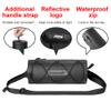 Rhinowalk Bike Waterproof Handlebar Bag, Bicycle Front Bag Fram Storage Roll Bag Mountain Road Bikes Commuter Shoulder Bag Professional Cycling Accessories-Black view 4