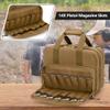 GOBUROS Tactical Gun Range Bag for 4 Handguns and Ammo, Pistol Duffle Bag with TSA Lock and 14x Magazine Slots for Hunting Shooting Range Sport view 2