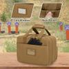 GOBUROS Tactical Gun Range Bag for 4 Handguns and Ammo, Pistol Duffle Bag with TSA Lock and 14x Magazine Slots for Hunting Shooting Range Sport view 4