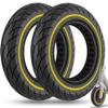 GLDYTIMES 10 inch Solid Tire, 10x2.125, 10x2/54-152 Tubeless Tyre for Turboant X7 Gotrax Apex Hiboy S2 Pro Max Hover-1 Journey Electric Scooter, 50/75-6.1 Replacement Wheel Yellow 2pcs view 1