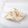 Kids Baby Boys and Girls Cute Giraffe Pattern Hat Foldable Bucket Hats Sunscreen Fisherman Cap for 1~4 Years (Beige, One Size) view 4