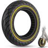GLDYTIMES 2PCS 10x2/54-152 Solid Tire, 10x2.125 50/75-6.1 Tubeless Tyre for iScooter i9 plus isinwheel s9 max Swagtron SG-5 VOLPAM SP01 Gotrax GXL V2 Ninebot F25/ D40X/ D18W Electric Scooter, Black view 1