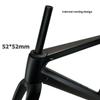 HIMALO Carbon 700C Road Bike Frameset 46/48/50/52/54cm Breaking Wind Racing Frame C Brake 100/130mm Quick Release Bicycle Frame Internal Routing (Color : 52CM Matte Black) view 3