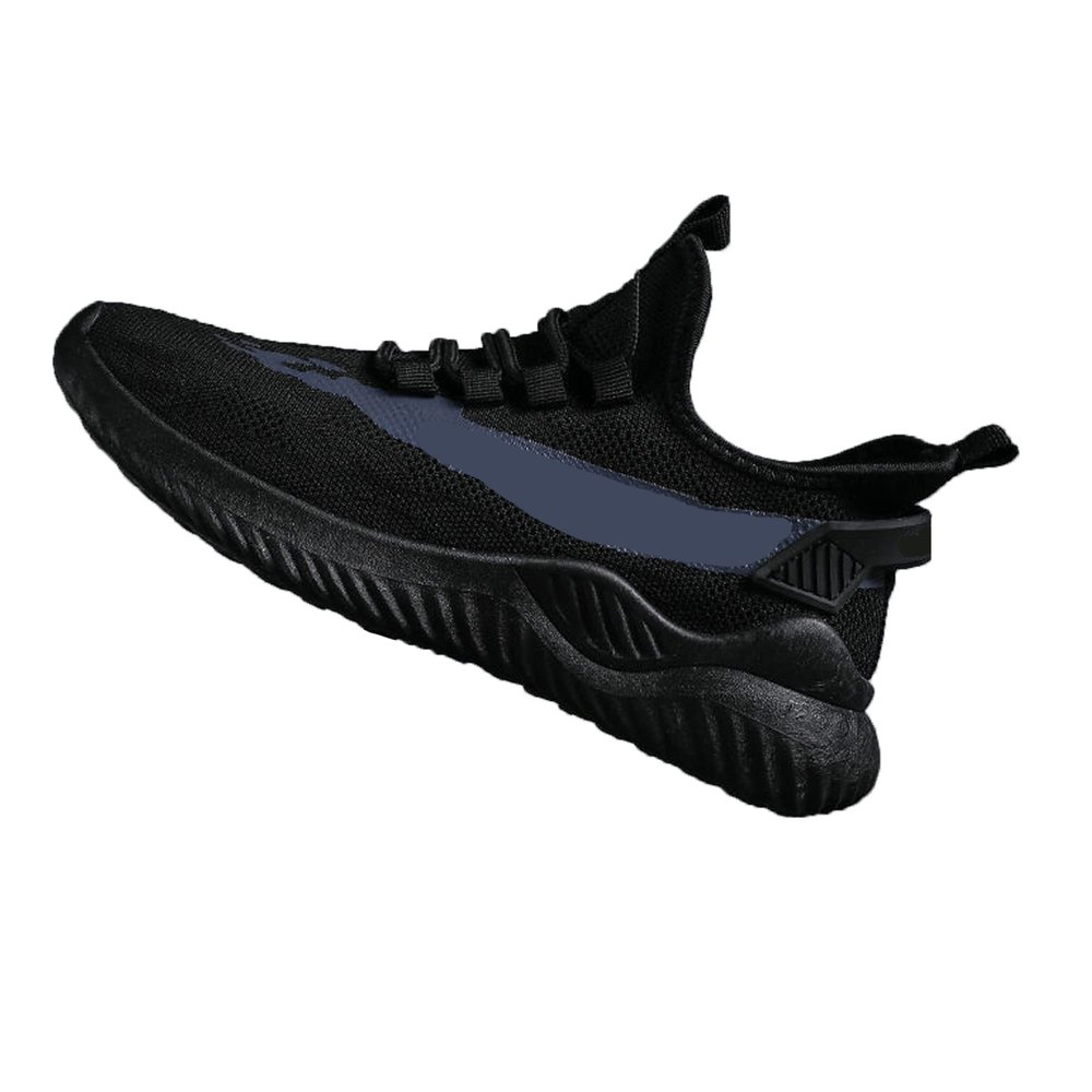 Legou Men's Sports Shoes Mesh Casual Sports Shoes Black 7