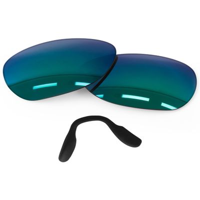 Forobb 1.6MM Polarized Replacement Lenses & Nosepieces for Oakley Split Time OO4129 Sunglasses - Shallow Water - Polycarbonate Polarized