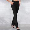 XUETON Womens High Waisted Bootcut Dress Pants Stretch Work Office Casual Pants Tummy Control Women Bootleg Work Pants(Black,Medium) view 2