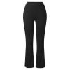 XUETON Womens High Waisted Bootcut Dress Pants Stretch Work Office Casual Pants Tummy Control Women Bootleg Work Pants(Black,Medium) view 3