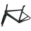 HIMALO Carbon 700C Road Bike Frameset 46/48/50/52/54cm Breaking Wind Racing Frame C Brake 100/130mm Quick Release Bicycle Frame Internal Routing (Color : 50CM Matte Black) view 1