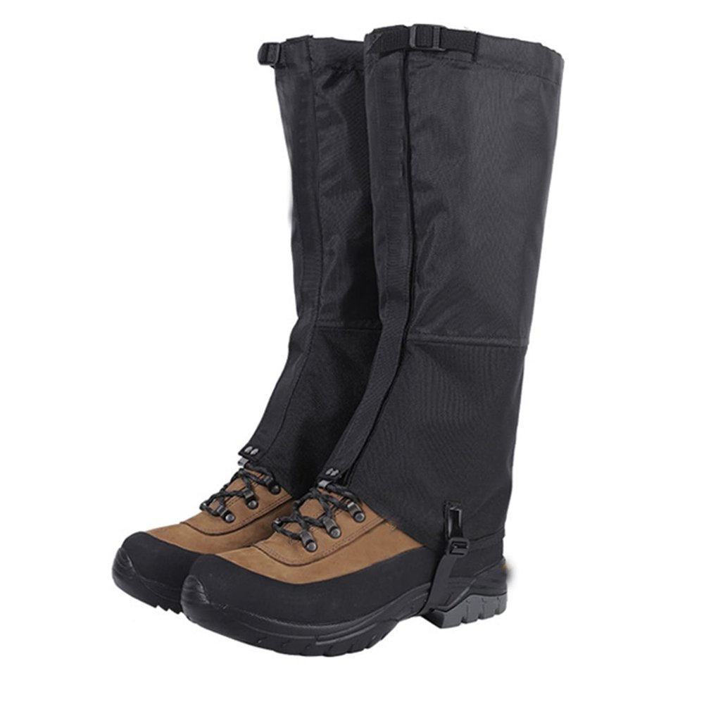AVLUZ Outdoor Travel Leg Gaiter, Waterproof Warm Legging, Hunting Climbing Camping Winter Tourist Snow Foot Cover,Adjustable Snow Boot Gaiters. (Black,XS)