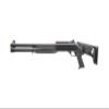 Powerful M3 Pump Action Multi Shot Airsoft Shotgun w/Retractable Stock - Black (320 FPS) view 2
