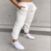 Waitfairy Sweatpants Women - High Waist Joggers Baggy, White XL view 2
