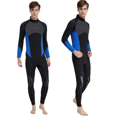 Men Wetsuit Neoprene Wet Suits 3mm Full Body Long Sleeves Swimsuit for Scuba Diving Swimming Surfing