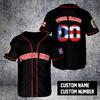 ThuhaTree Store Personalized Name & Number Sports Puerto Rico AOP Baseball Jersey Unisex XS-5XL, Crop Top Baseball Jersey XS-XL (Style 24) view 4