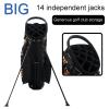 RIFWOVE Golf Stand Bag with 14 Way Divider Portable, Water-Resistant Golf Bags for Women & Men, Golf Push Cart Bag, Light Weight, Small Size, Easy to Carry, Elegant Design view 4