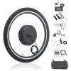 Ktaxon Electric Bike Conversion Kit, 48V 1000W Ebike Conversion Kit, 26" Front/Rear Wheel E-Bike Conversion Kits with PAS, LCD Display, Aluminum Alloy Frame and Gearless Hub Motor (Front Wheel) view 1