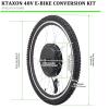 Ktaxon Electric Bike Conversion Kit, 48V 1000W Ebike Conversion Kit, 26" Front/Rear Wheel E-Bike Conversion Kits with PAS, LCD Display, Aluminum Alloy Frame and Gearless Hub Motor (Front Wheel) view 3