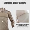 Spec Ops Tool Gear Foxtrot Men's Work T-Shirt with Breathable Mesh & Padded Shoulders for Outdoor: Fishing, Hiking, Airsoft; Camo view 2