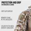 Spec Ops Tool Gear Foxtrot Men's Work T-Shirt with Breathable Mesh & Padded Shoulders for Outdoor: Fishing, Hiking, Airsoft; Camo view 3