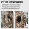 Spec Ops Tool Gear Foxtrot Men's Work T-Shirt with Breathable Mesh & Padded Shoulders for Outdoor: Fishing, Hiking, Airsoft; Camo view 4