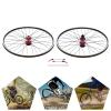 Bicycle Wheelset 27.5Inch MTB Wheelset Dual-Six-Hole Disc-Brakes,Bike Aluminum Alloy Rim Disc Brake, for 7-11, and 12S Cassettes Bicycle Wheel Set(Black) view 2