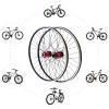 Bicycle Wheelset 27.5Inch MTB Wheelset Dual-Six-Hole Disc-Brakes,Bike Aluminum Alloy Rim Disc Brake, for 7-11, and 12S Cassettes Bicycle Wheel Set(Black) view 4