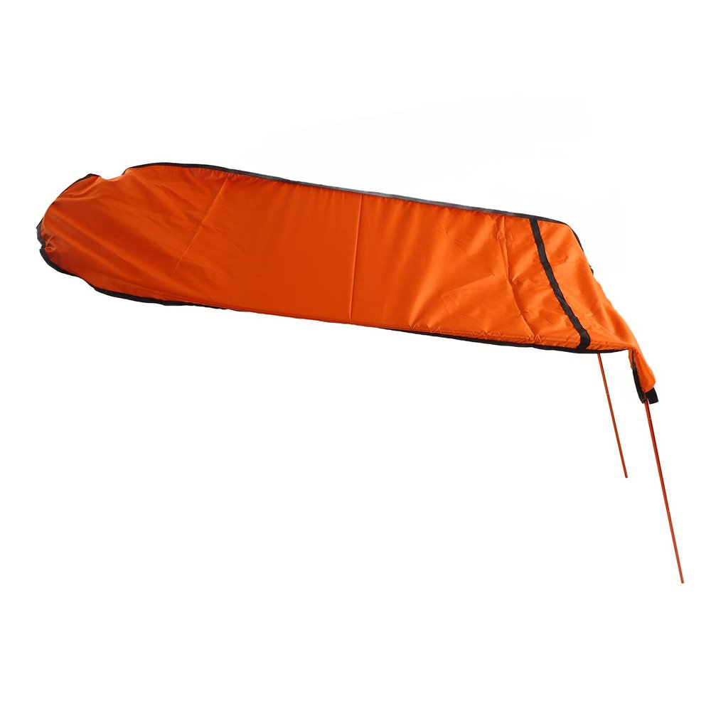 Aatraay Kayak Sun Shade Canopy, Oxford Fabric Foldable Kayak Sun Shade Easy to Install Portable Kayak Sunshade Awning for Boat Canoe (Orange)