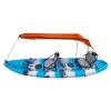 Aatraay Kayak Sun Shade Canopy, Oxford Fabric Foldable Kayak Sun Shade Easy to Install Portable Kayak Sunshade Awning for Boat Canoe (Orange) view 3