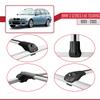 accessorypart Compatible with BMW 3 Series (E46) Touring 1999-2005 ACE-1 Car Roof Rack Cross Bar Grey Aluminium 2 Bars view 4